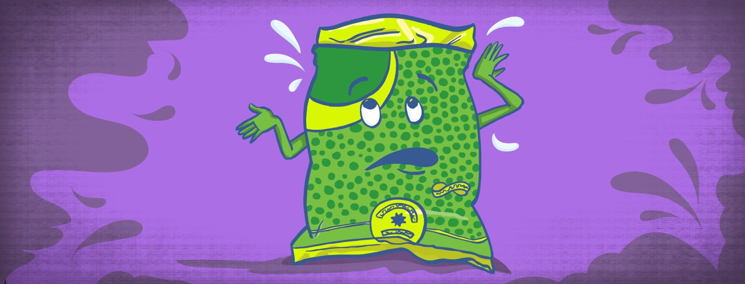 a bag of peas looks nonplussed and sweats while trying to explain mohs surgery