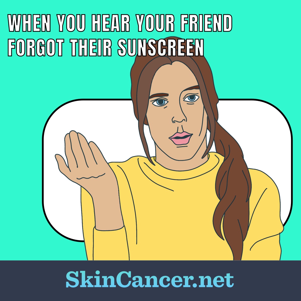 Man with hand on forehead with meme text saying but aren't tanning beds better for you than the sun